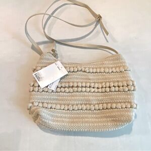 H&M Textured Cotton Weave Shoulder Bag